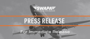 Press Release:  SWAPA Supports Modern Skies Coalition and House T&I Committee Efforts to Enhance Aviation Safety